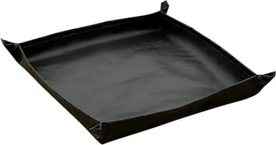 Vuurkorf Mat - Buiten Bescherming - Terras Beschermen - Vlamvertragend Materiaal - 70x70cm - Zwart