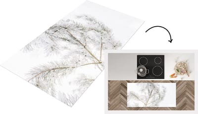 Keukenloper - Loper keuken - Winter - Sneeuw - Takken - 120x60 cm - Keukenloper vinyl