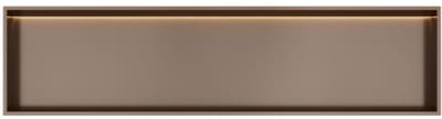 Hotbath &More Inbouwnis - 30 x 120 x 10 cm - met LED-verlichting - Tuscan Bronze