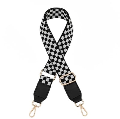 Dailygoods- Schouderriem Verstelbaar - Tassenriem 3,8 cm Breed - Polyester en Leer - Lengte 80-130 cm - Gouden Gesp - Duurzaam en Comfortabel - Tasriem