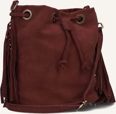 Notre-V Hazel Schoudertassen Dames - Bordeaux - Maat ONESIZE