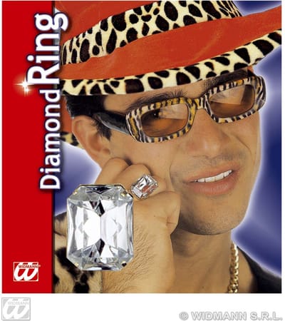 Ring met nep diamant