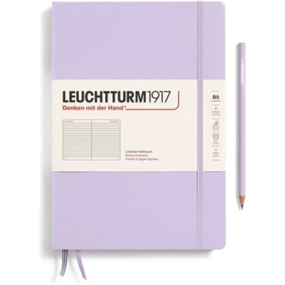 Leuchtturm 1917 notitieboek, hardcover, composition (b5), gelinieerd, lila