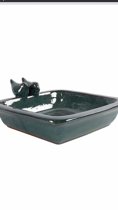 Countryfield - Vogelbad - Momo - groenblauw - L29B25H10,5CM