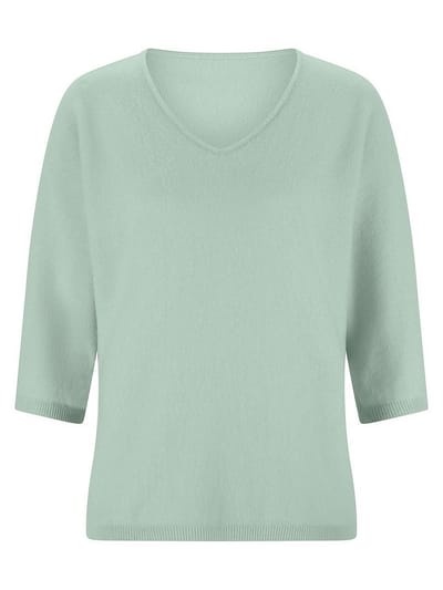Trui V-hals Peter Hahn Van Peter Hahn turquoise