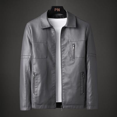 Leren Jas Heren Casual Jas Lente en Herfst Koreaanse Versie van De Trend van Losse Jeugd Knappe Motorkleding Jas Heren 5XL
