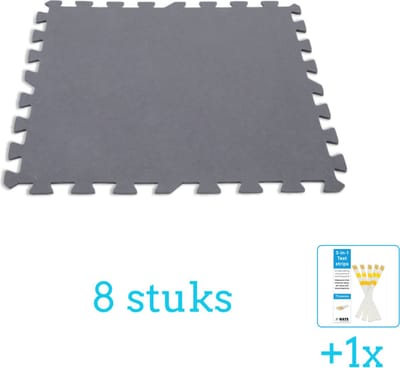Intex - Zwembad Ondergrond - Zwembadtegels 50x50 cm - 8 Tegels - Volumebundel - Vloertegels - 8-delig