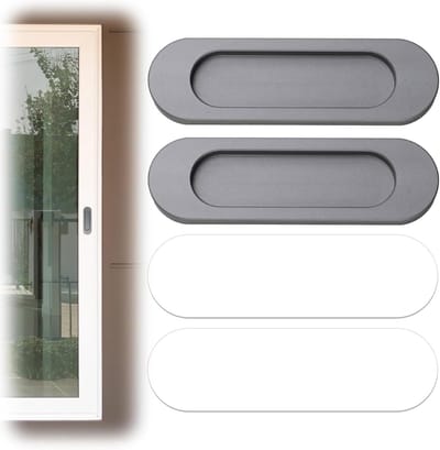Dailygoods- Deurgrepen Set van 2 - Zelfklevend - Aluminium Legering - Modern Design - Geschikt voor Deuren/Kasten - Eenvoudige Installatie - Deurgreep