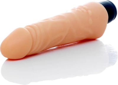 Bossoftoys - Storm - 12 Functies Realistische vibrator - Cyber leather - Extra speciaal flexibel materiaal - beige - 18,5 cm - 44-00003