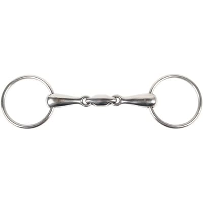 2-rings bit voor paarden met dubbele pauze Harry's Horse 20 mm
