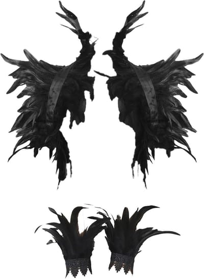 Verenketting en armband voor dames, sjaalkraag en schouderriem voor Halloween-kostuum, cosplay en fotoshoots