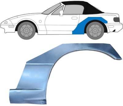 Reparatiepaneel achterspatbord voor Mazda MX-5 1989-1998 / Links