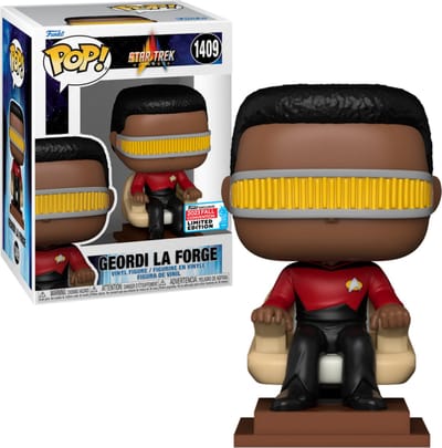 Funko POP! Geordi La Forge (in Captain's Chair) 1409 Star Trek - NYCC 2023 Exclusive