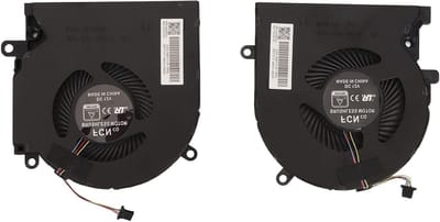 SnelShoppen - Vervangende CPU GPU Koelventilator voor HP OMEN 15 EK TPN Q236, Robuuste Aluminium en ABS Koelventilator met 4-PINS Aansluiting voor Ver
