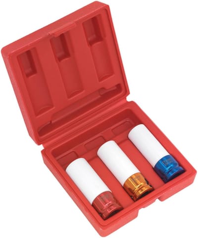 Set van 3 Slagsleuteldopen voor Velgen - 1/2" Aandrijving - 17, 19, 21 mm