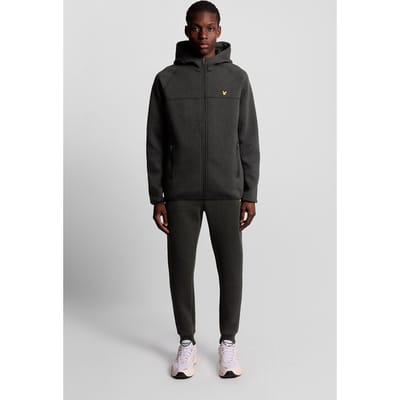 Lyle & Scott Neoprene Trackies Jet Black Marl Maat: XXL | Joggingbroeken Outlet | Heren | Grijs
