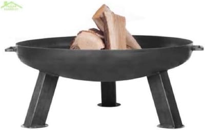 Vuurschaal PAN 7 - Buitenhaard Rond - Gezellige avonden - Gemaakt in EU - 60 cm diameter - Staal