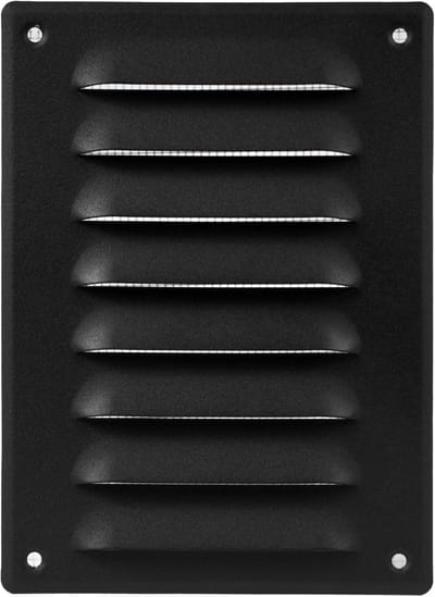 Ventilatierooster - Luchtuitlaat Afdekking - Binnen Buiten Ventilatie - Met Insectenrooster - 140 x 190 mm - Antraciet