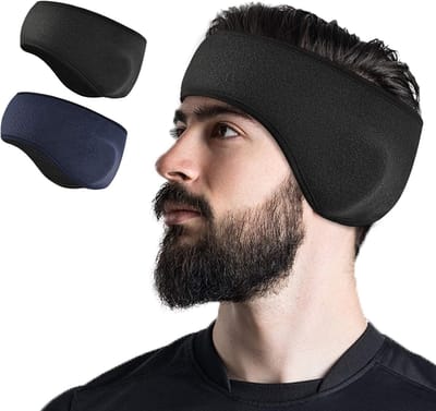 Famanu - Running hoofdband oorwarmer, wintersport hoofdband oorbeschermers polar fleece voor mannen vrouwen dames, perfect voor fietsen workout