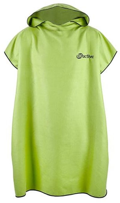 BECO BEactive beach poncho - limegroen/zwart - maat S/M