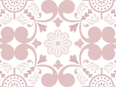 15 tegelstickers Portugees motief 15x20cm vintage roze - backsplash - peel and stick - plakfolie - tegelstickers Portugal - badkamermuur, keukenmuur, toiletmuur - zelfklevend - rechthoekig - langwerpig