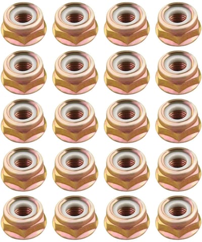 Dailygoods- Moer 20 Stuks - Linkerhand Draad M10x1.25 - Vervangingen - Metaal - Slijtvast - Corrosiebestendig - Afmetingen 22x11 mm - Draadmoer