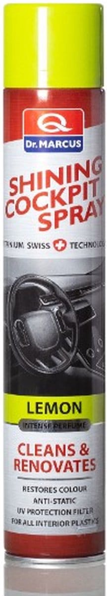 Dr. Marcus Cockpitreiniger Spray 750 ml - Dashboard Reiniger Auto Interieur - Kunststof Reiniger Auto - Cockpit Spray met Citroen Geur - Interieur Cleaner Auto - Niet Vettig - Auto Detailing[DRM07063]
