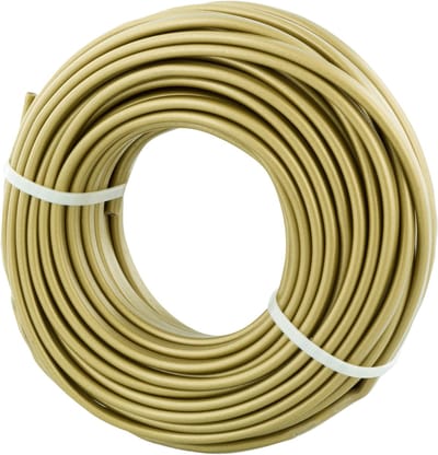 Huishoudsnoer â€“ plat â€“ belastbaar tot 1200W â€“ 2 x 0.75 mmÂ² â€“ 20 m â€“ goud