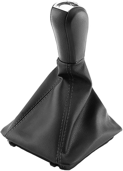Dailygoods- Versnellingspook Hoes Hoogwaardige Kunststof - Pookknop 5 Versnellingen - PU-lederen Beenkap - Eenvoudig te Installeren - Compatibel met Skoda Octavia 2004-2012 - Schakelknop