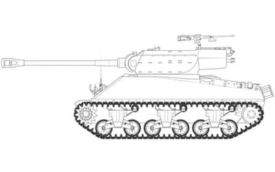 Airfix Modelbouwpakket Militaire voertuigen - 1356 M36B1 GMC Tank Destroyer (U.S. Army) Plastic - 1:35 - Modelbouw