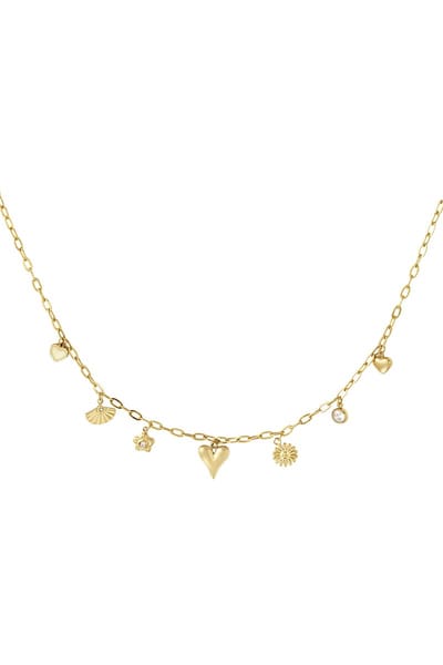90NOTES - Island Vibes Charm Ketting - goudkleurig