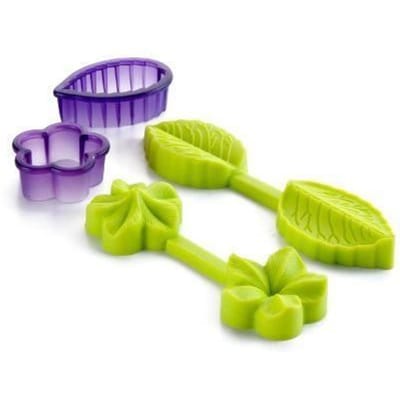3D Vorm - Ibili - Bloem/Blad - 100% Silicone - 4.5cm x 3.5cm - Vaatwasserbestendig