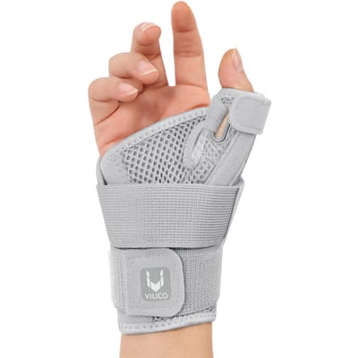 Flexibele Spalk Pols Duim Ondersteuning Beugel Voor Tendinitis Artritis Pijnverlichting Ademend Linker Rechter Handbeschermer white