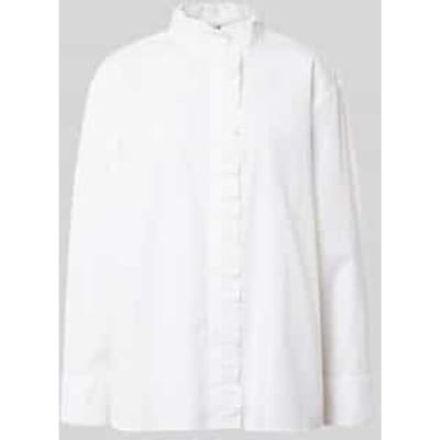 Relaxed fit overhemdblouse van puur katoen
