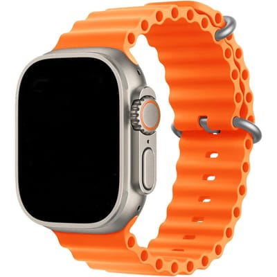 2+1 | Apple Watch Bandje Ocean - Siliconen - Oranje