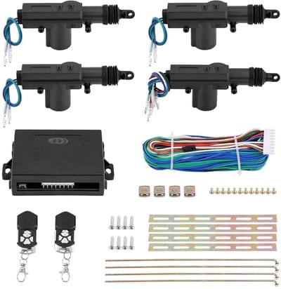 Dailygoody - 12V auto centrale vergrendeling - afstandsbediening - upgrade voor veiligheid - universele deurslot - krachtige aandrijving - geschi