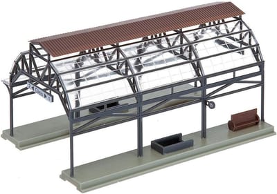 Station Hal - Modelbouw Station - Modelspoorbaan Uitbreiding - Geschikt voor Dubbelspoor - 13.9 x 5.3 x 27.9 cm - Multicolor