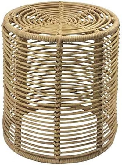 Bijzettafel Victoria - Natuurlijke tafel - Woonkamer decoratie - Handgeweven rotan - 38x44 cm - Natuurlijk