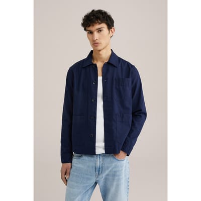WE Fashion Overshirt Dark Blue Taglia: S | Giacche leggere Outlet | Uomo | Blu