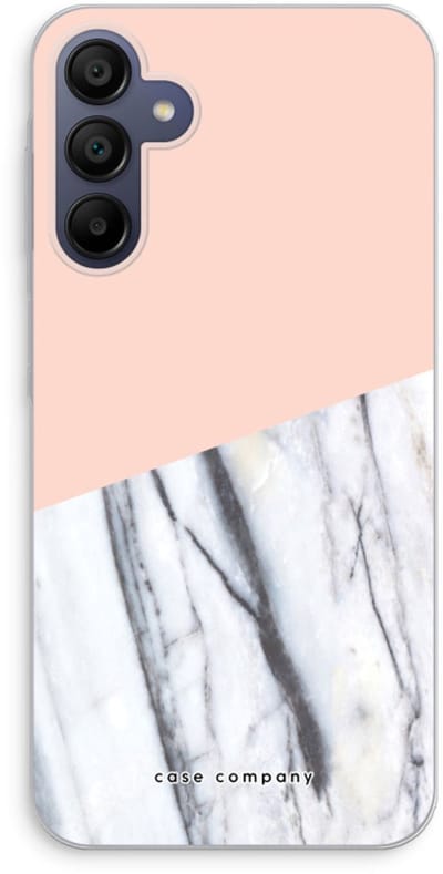 Case Company® - Hoesje geschikt voor Samsung Galaxy A15 hoesje - A touch of peach - Soft Cover Telefoonhoesje - Bescherming aan alle Kanten en Schermrand