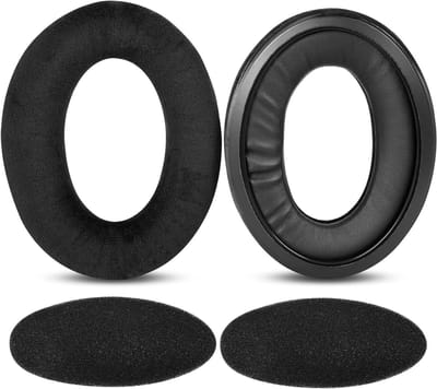Comfortabele Vervangende Oorkussens voor Sennheiser HD599, HD598 en HD558 - Velours Oorkussens met Installatiehandleiding (Zwart)