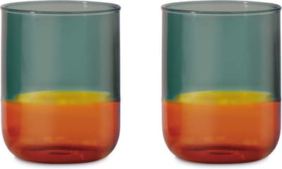 Remember - Glazen Set van 2 Stuks - Borosilicaatglas - Multicolor