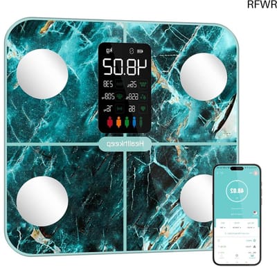 RFWR® Lichaamsvetweegschaal met Lichaamsanalyse en Smart App - 15 Fysieke Gegevens