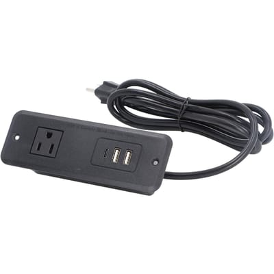 Inbouw Stopcontactdoos 20W PD Snel Opladen Veilig met 1 Stopcontact 2 USB 1 Type C Inbouw Bureau Stopcontact