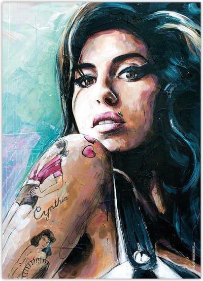 Passionforart.eu Amy Winehouse Poster - 40 x 30 cm - Voor binnen