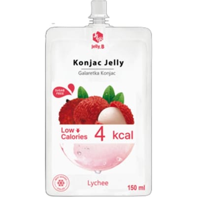 Woeful Konjac Jelly Lychee Smaak - Heerlijke Gelei Snack uit de Categorie Zoete en Hartige Hapjes (150 ml)