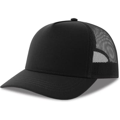 Atlantis Headwear Rapper Canvas Cap Recycled AT426 - Black/Black - One size