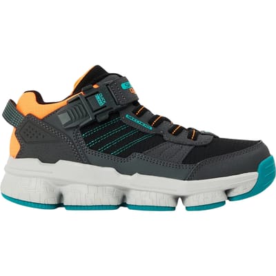 Skechers Lunnix-sportschoenen voor kinderen (Antracietgrijs/Zwart/Oranje)