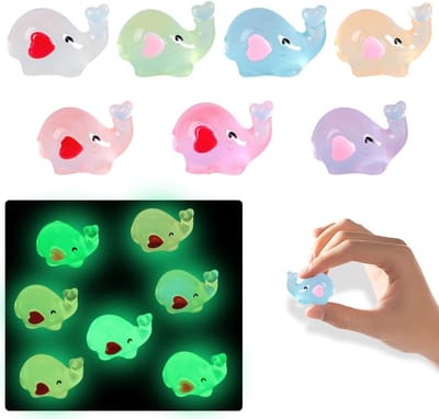 Miniatuur Olifanten Figuren Set van 7 Stukken voor Aquariums, Tuinlandschappen en Decoratie