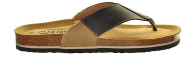Teenslipper Bruin Leder Plakton maat 40